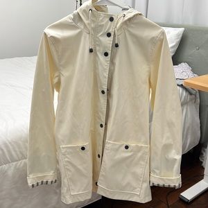 Topshop Cream Raincoat